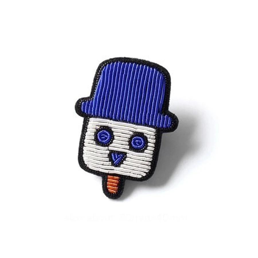 Hand embroidery Fashion Badge for DIY bag coat shoes brooch 25