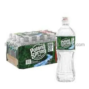 Poland Spring Brand 100% Natural Spring Water, 16.9 oz Plastic Bottles (Pack of 24)