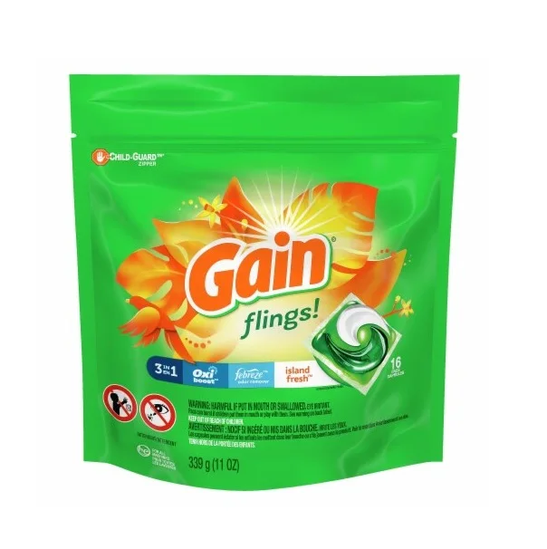 Gain flings! Laundry Detergent Soap Pods High Efficiency (HE) Original Scent