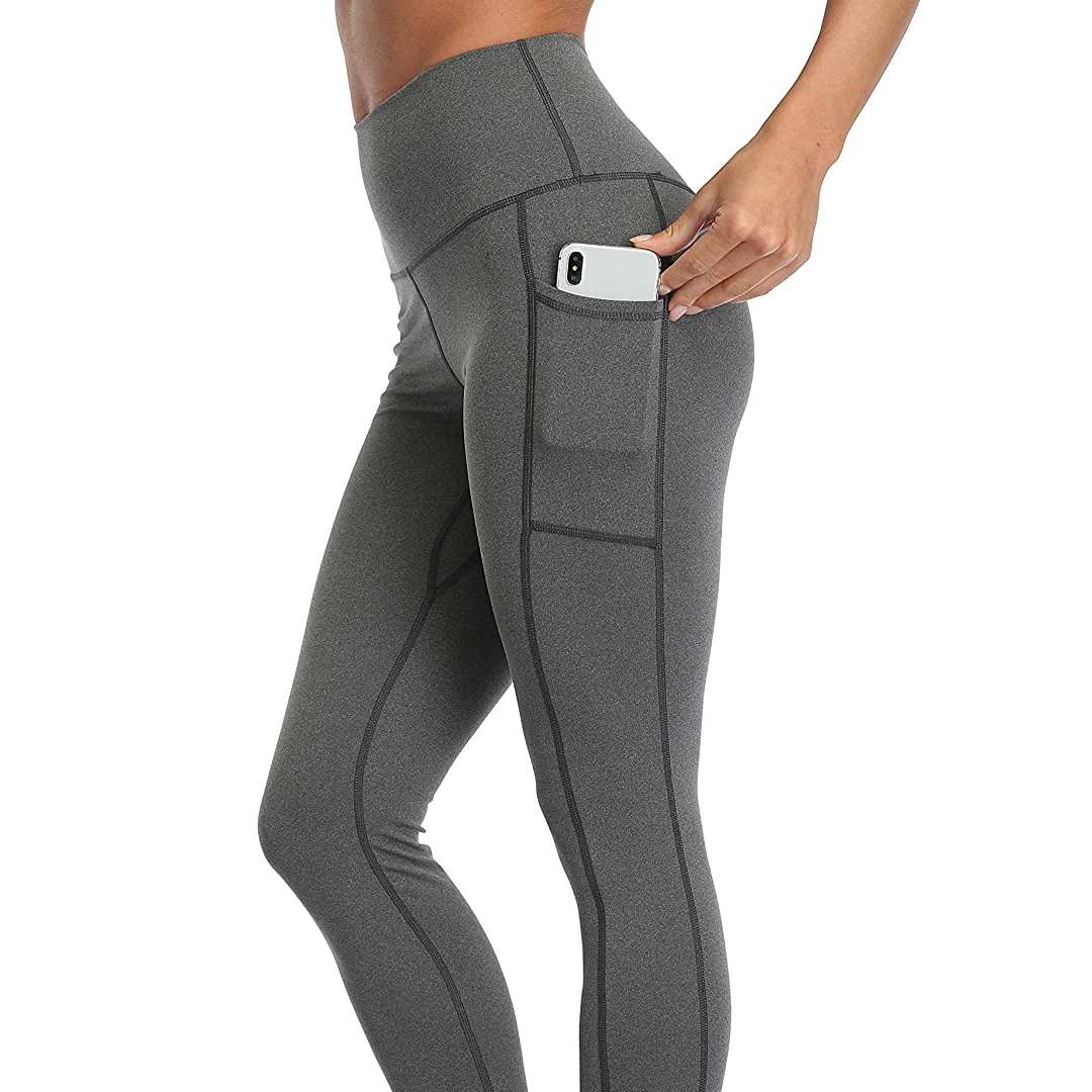 Legging Heather Grey Workout Running Gym Scrunch Butt leggings Yoga High Waisted Tummy Control Lift Breathable Pants leggings
