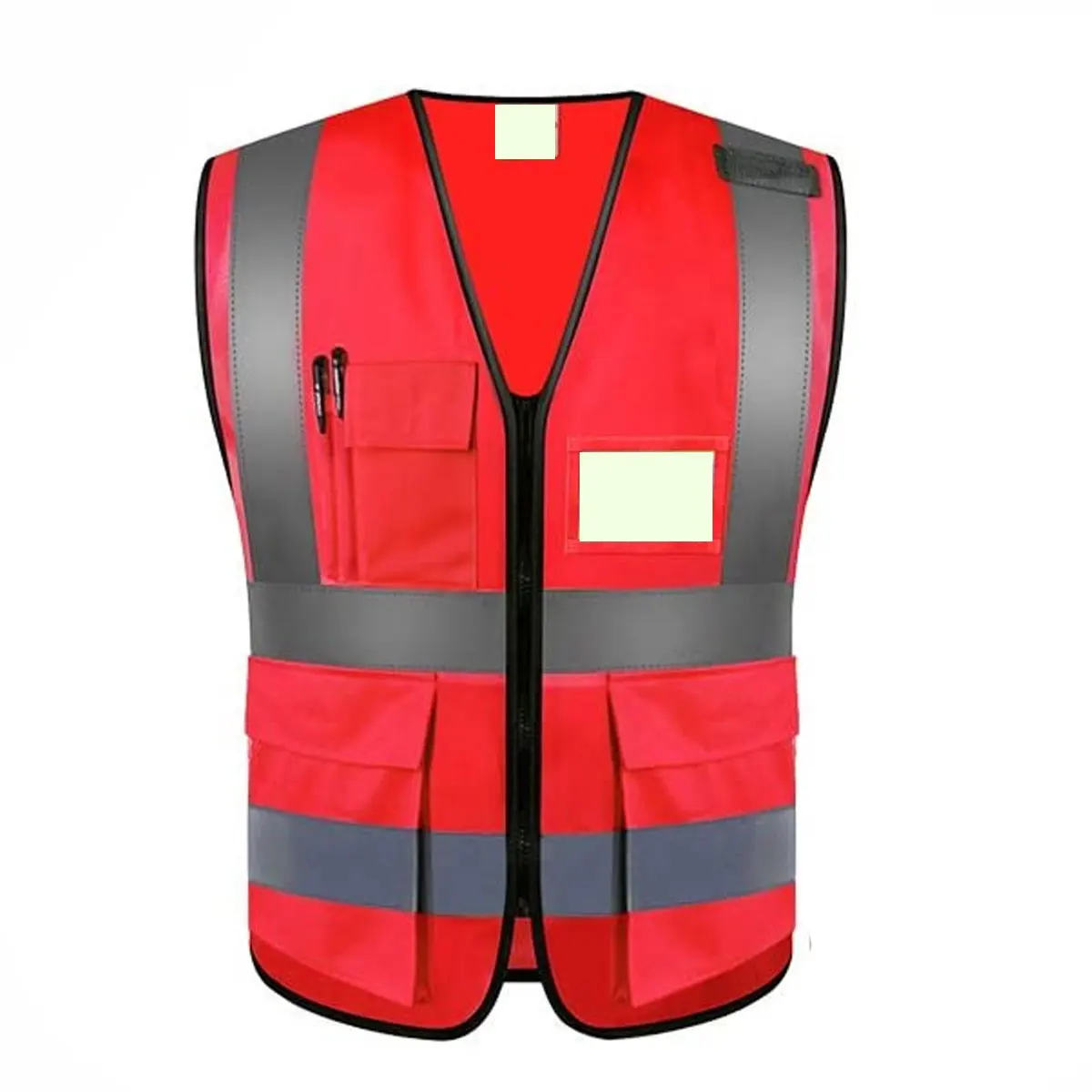 Wholesale Hi Vis Safety Vest Custom Color Red Mesh Fabric Workwear Security Other Uniform Reflective