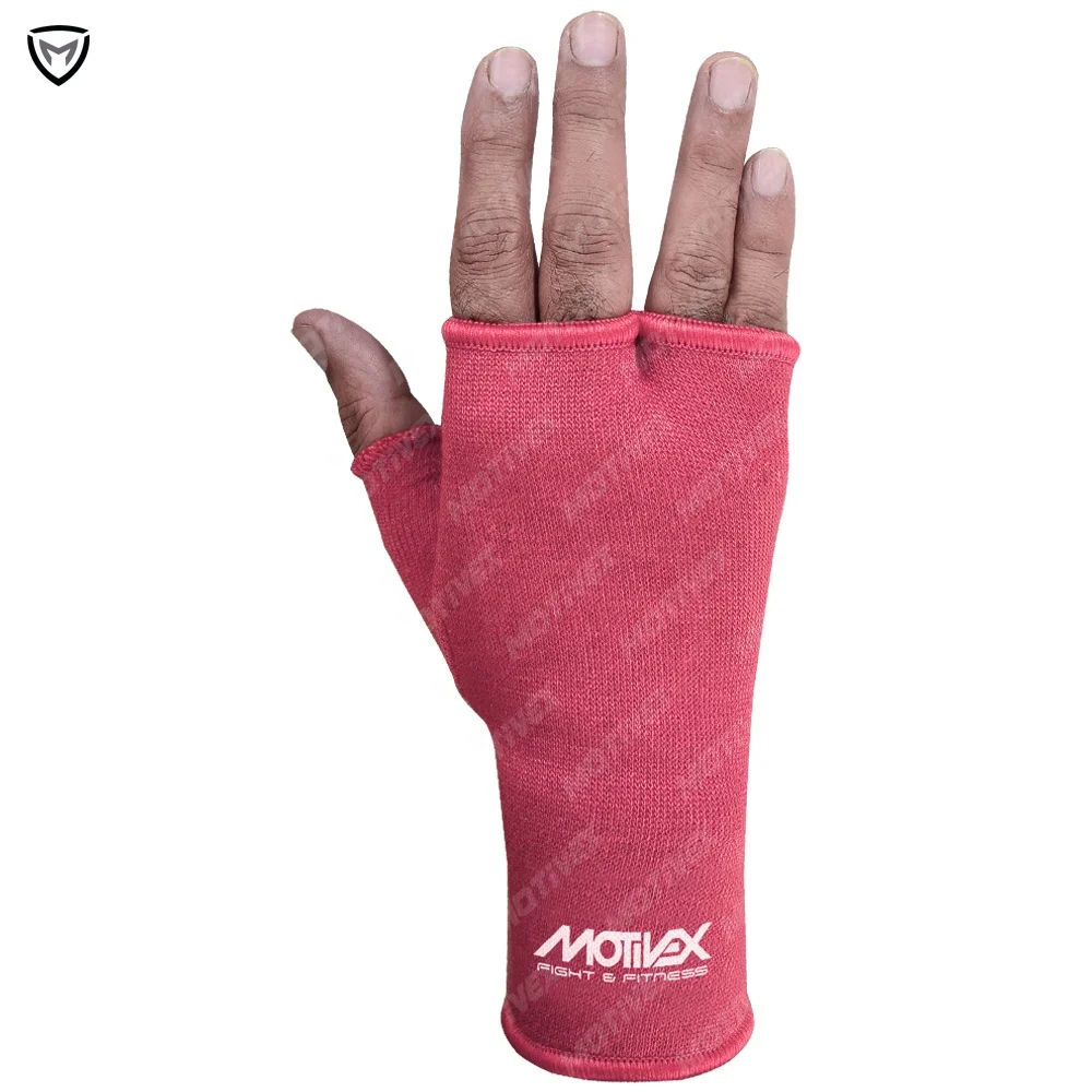 Elasticated Inner Gloves Boxing MMA Stretch Fighting Gear Fist Training Equipment Hand Under Glove Pink Knuckle Protection