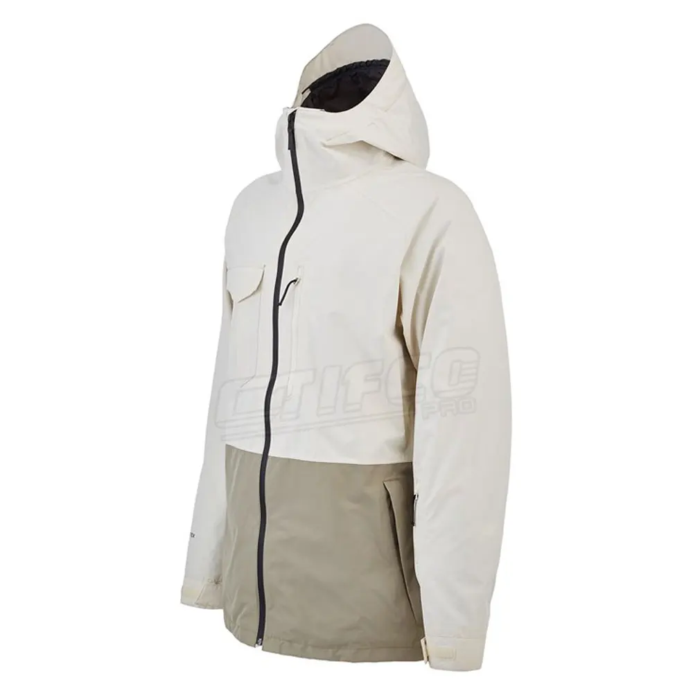 Custom Men Winter Windproof Waterproof Snowboard Ski Suit Jacket Outerwear Lightweight Hooded Climber Jacket
