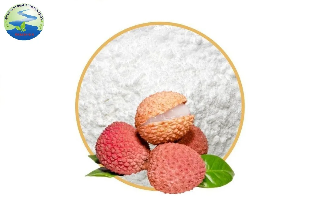 100% Organic lychee extract powder brand Mekong Herbals Origin VietNam