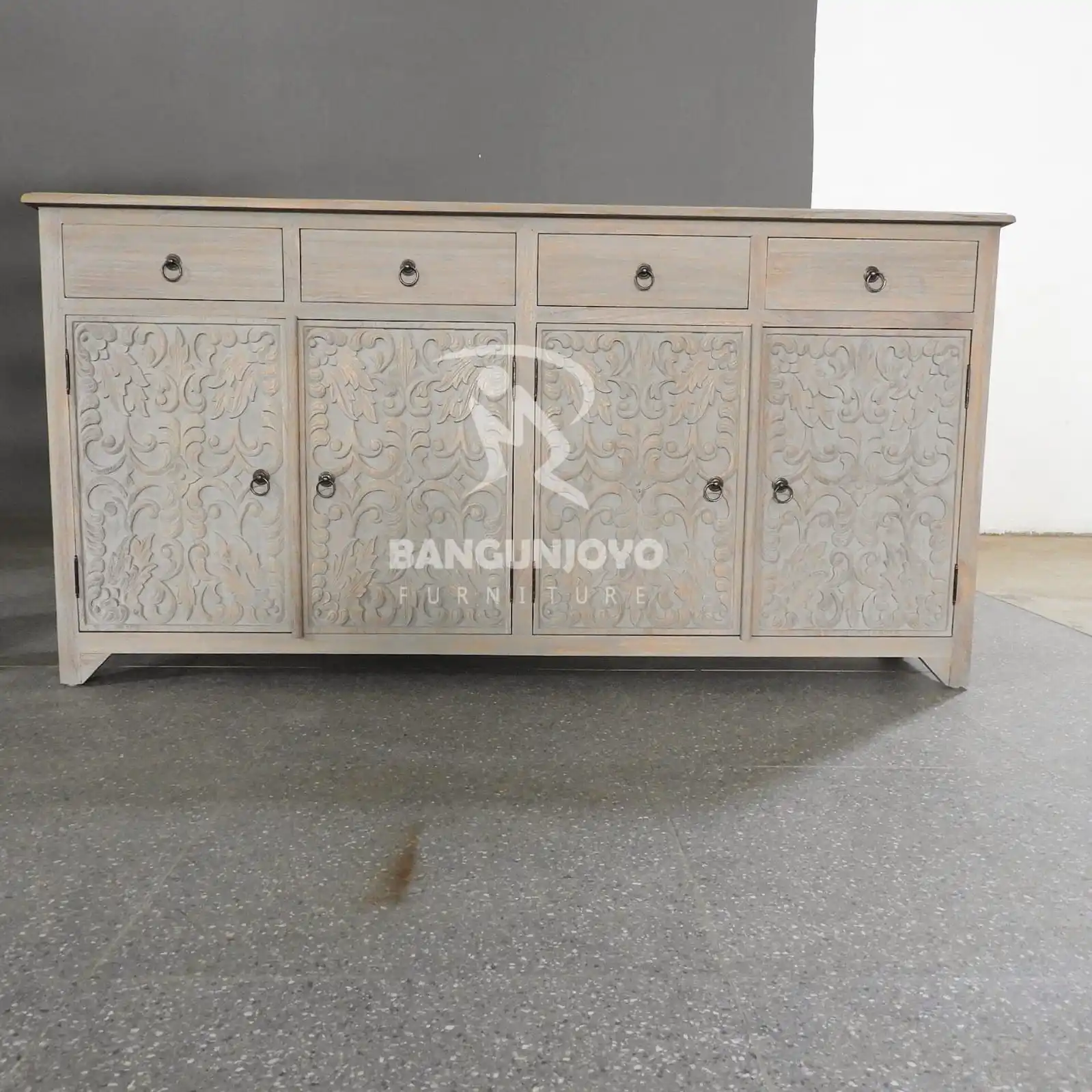 Dresser Rustic TEAK WOOD apartment Solid carved Dressing table Princess Dresser