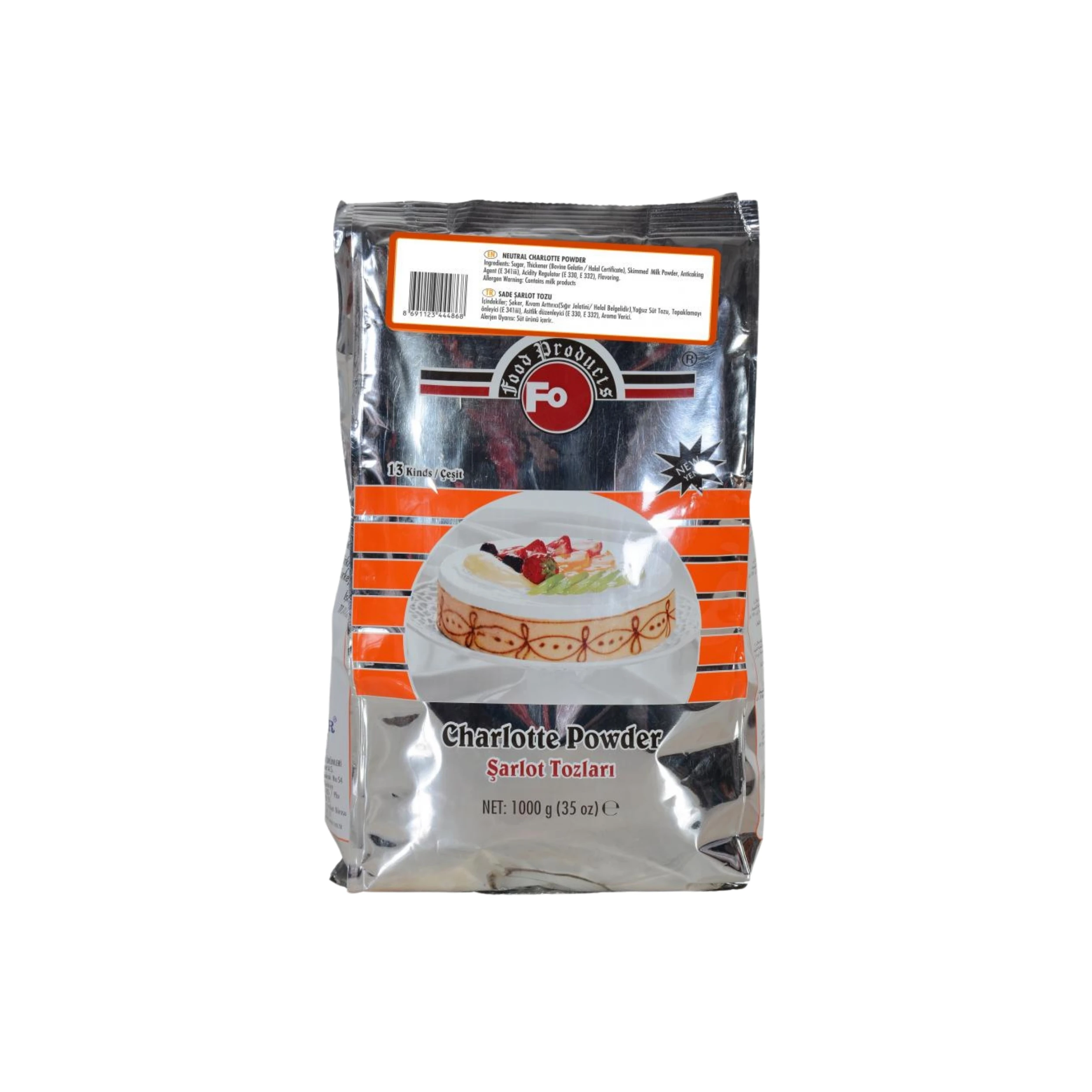 Fo Charlotte простой порошок 1 кг торт крем для свежего кофе мороженое высокого качества Сделано в Турции