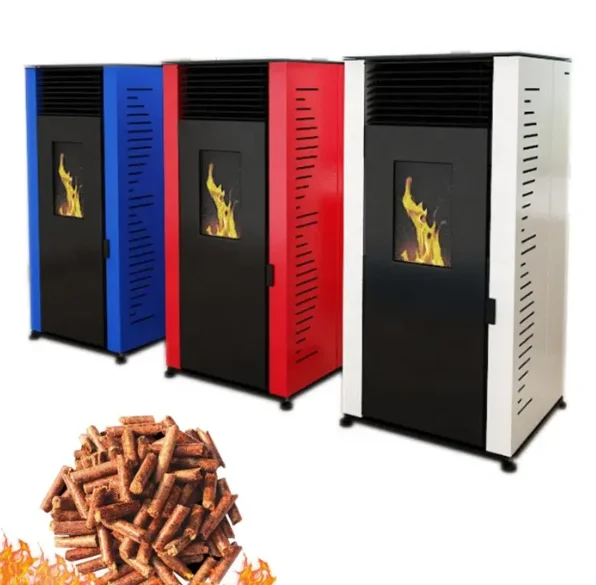 Automatic feeding wood pellet stove with large heat output and temperature control function