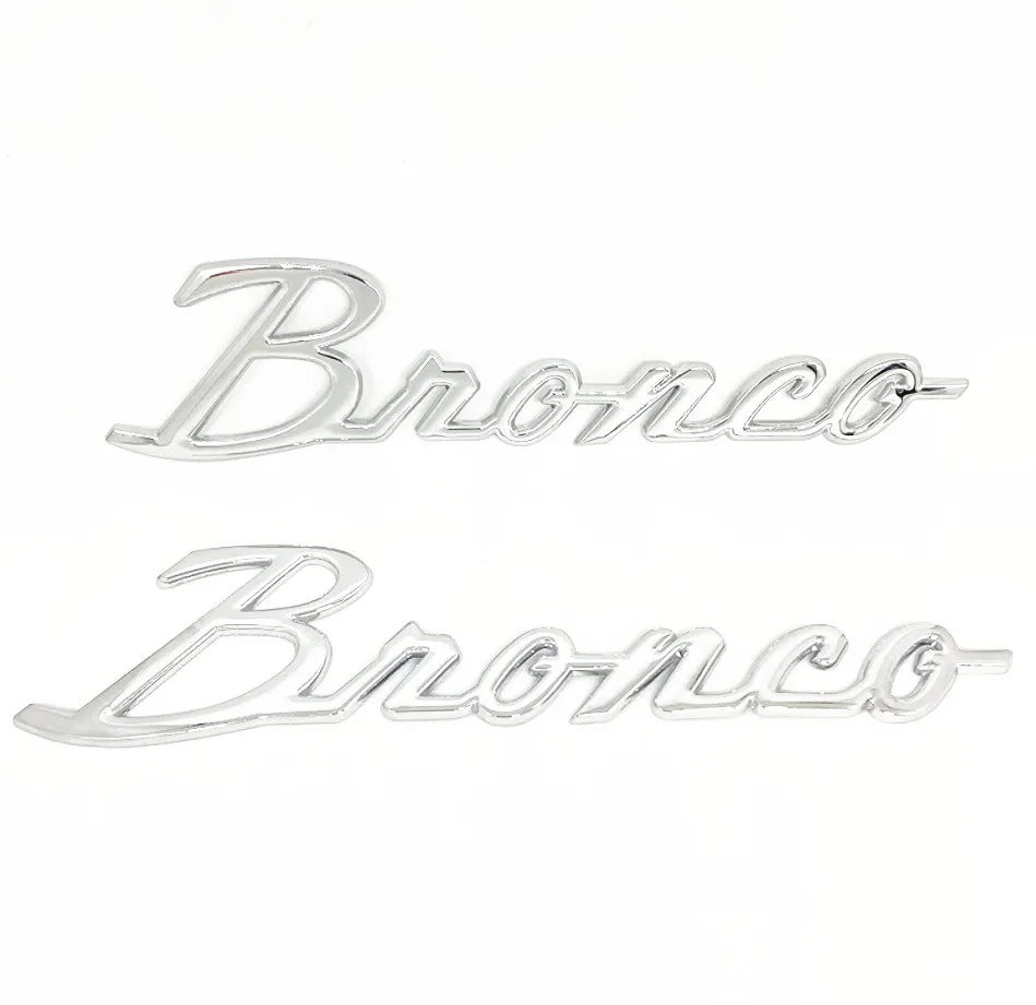 Car Exterior Accessories 3D Nameplate Car Logo Sticker  Decals Emblems For Ford Bronco Sport 2021 2022