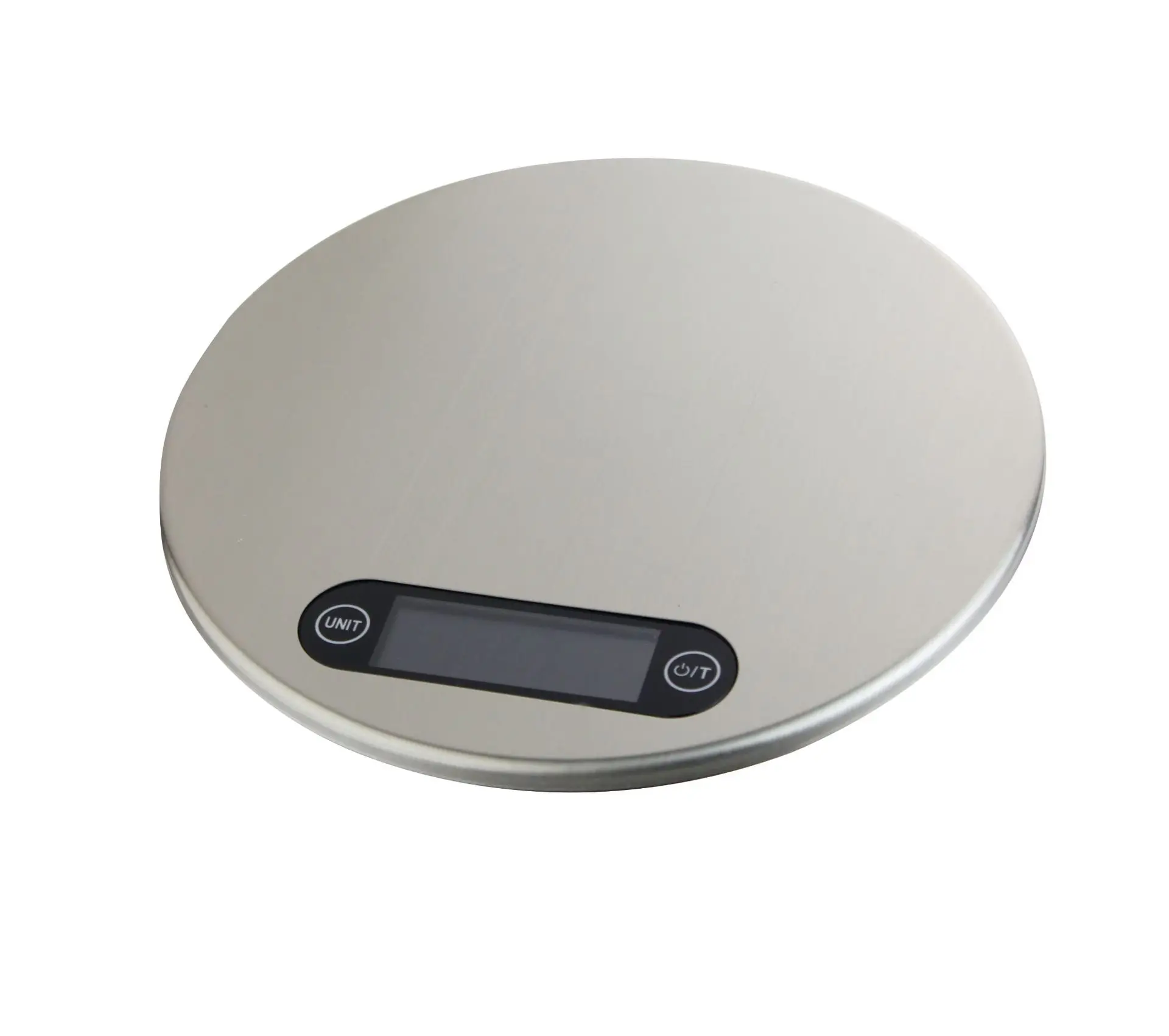 KS174 Mirror Surface 5KG Stainless Steel LCD Display Digital Electronic Kitchen Round Scale Household Food Weighing Scale