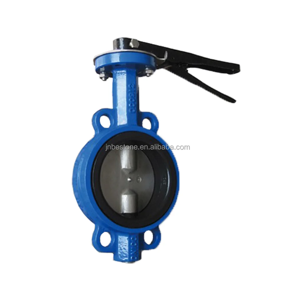 Wholesale hot sale PTFE seat 150LB One Shaft Taper Pin Cast Iron Wafer Butterfly Valve