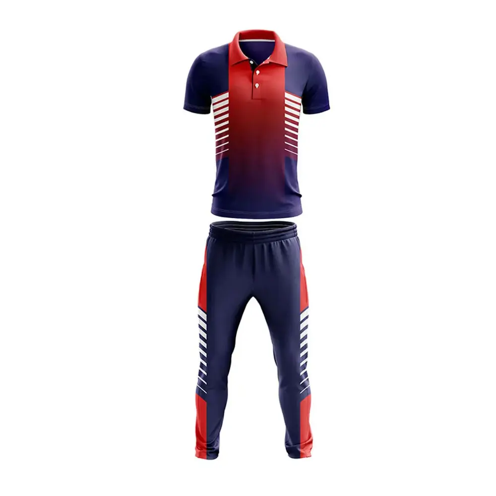 Custom Cricket Jersey Design Team Uniform Low Price New Cricket Team Sublimated Cricket Uniform