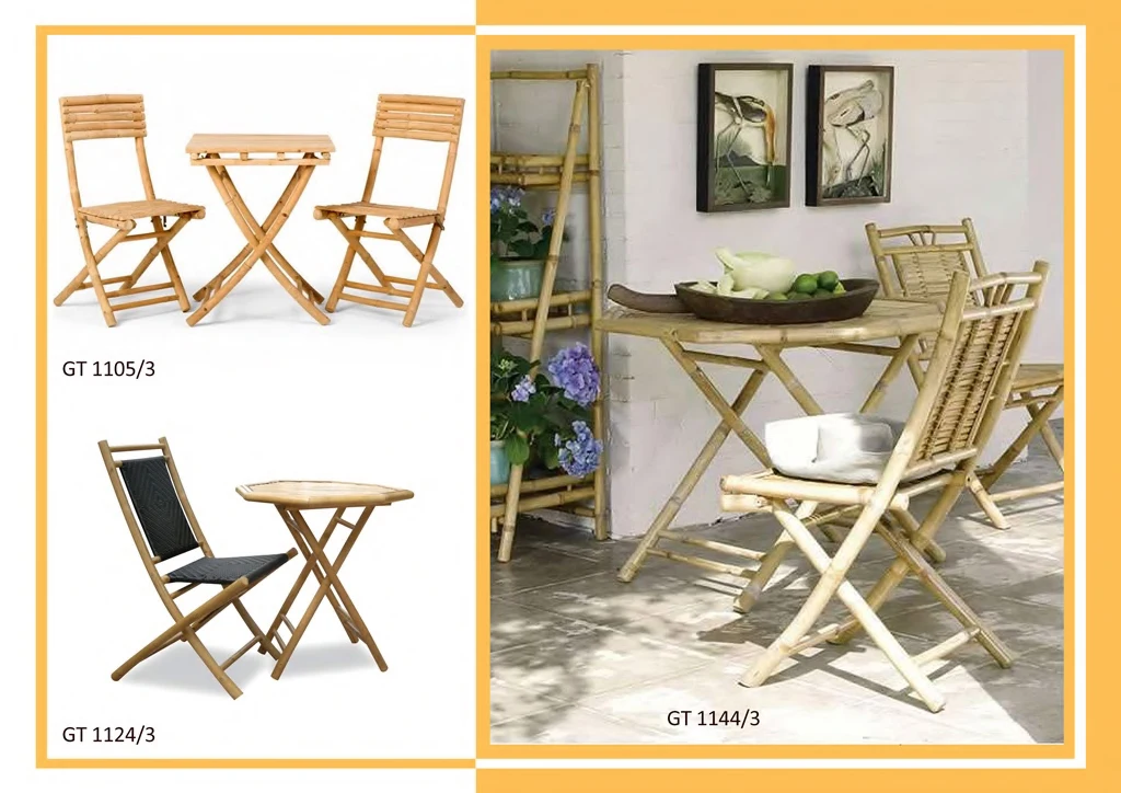 Eco-friendly Square bamboo stool bamboo chair for home supplies decoration, bamboo furniture