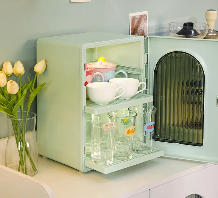 Light luxury multi -layer home kitchen cup water cup storage shelf desktop dust wine glass tea cup tea set Cupboard