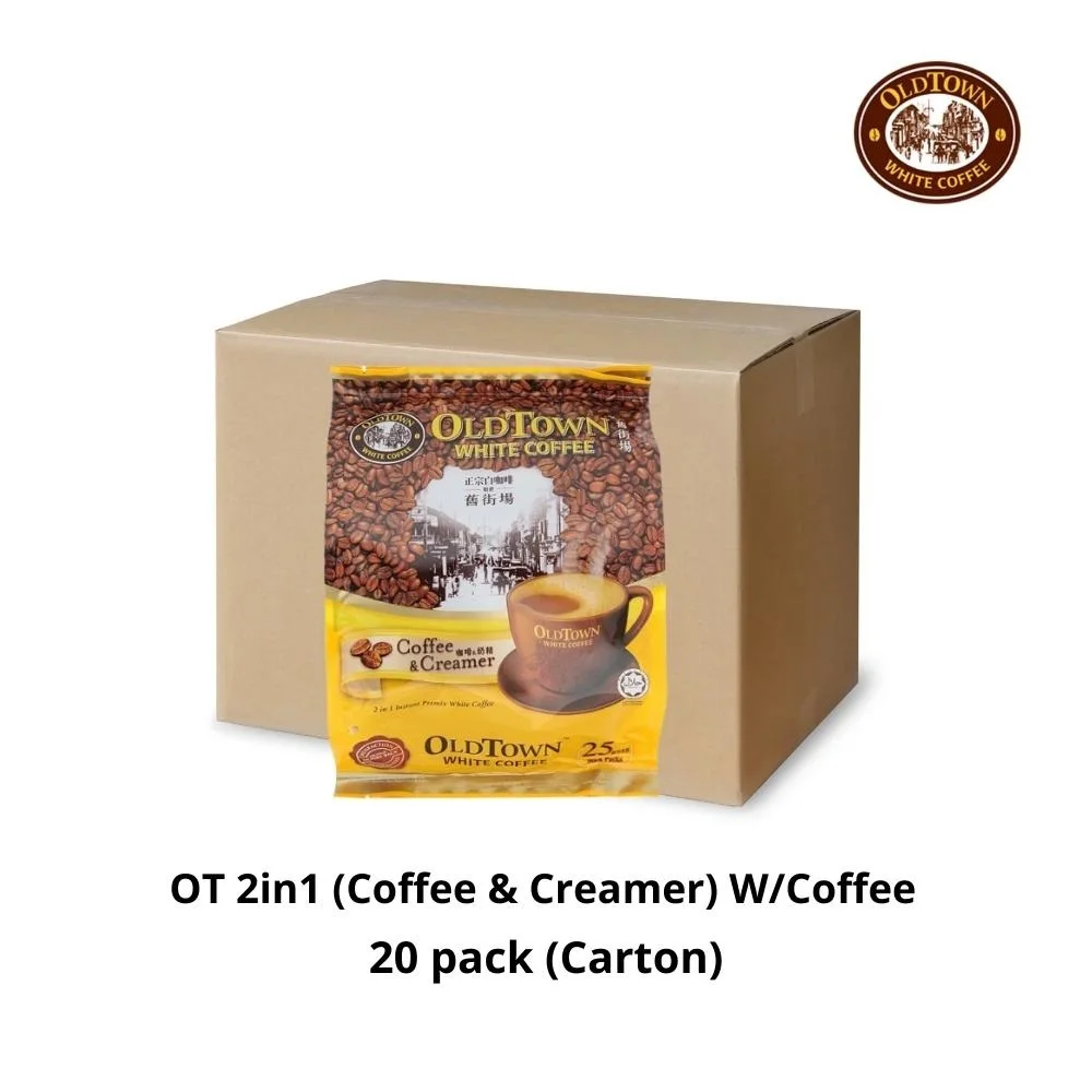 Malaysia Sachet Instant Easily Dissolve Powder Stir-Fried Food & Beverage OT 2in1 (Coffee & Creamer) W/Coffee