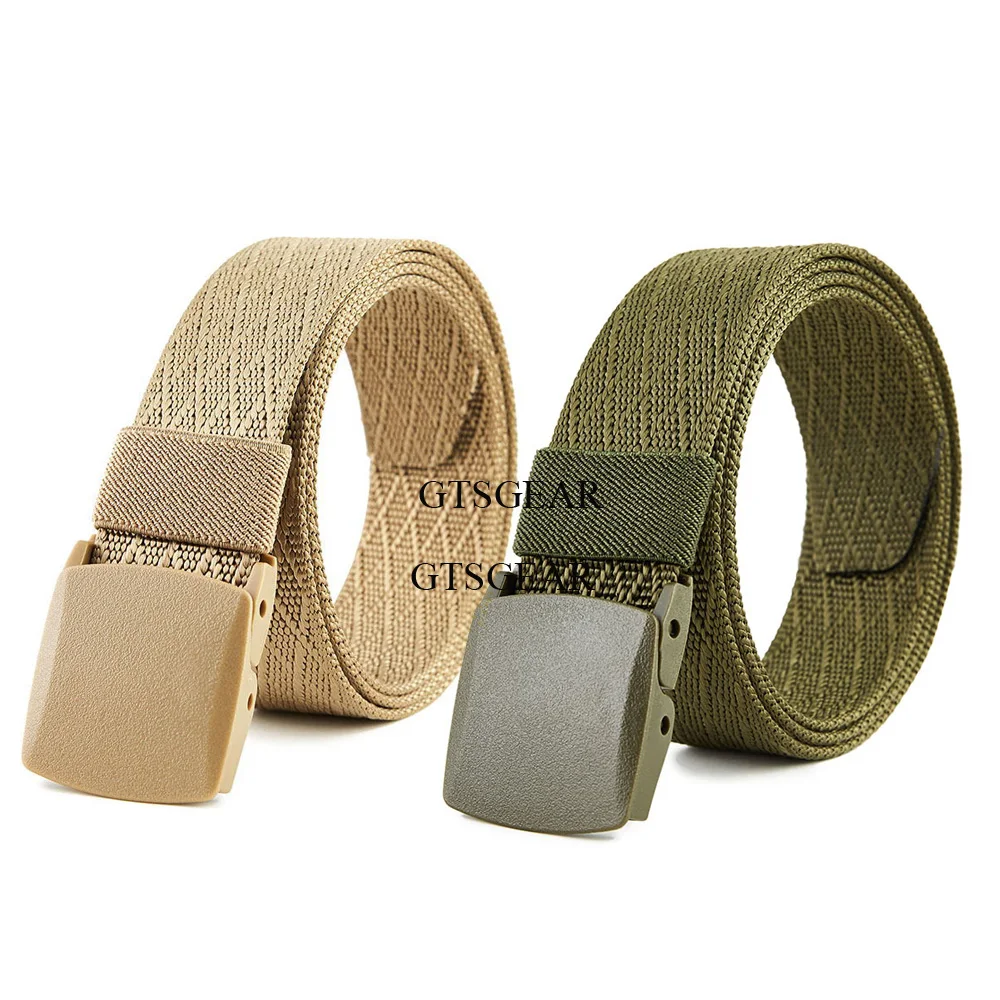 BL14 Nylon braided inner belt, leisure plastic buckle, gift belt hiking biking outdoor sports quick release belt