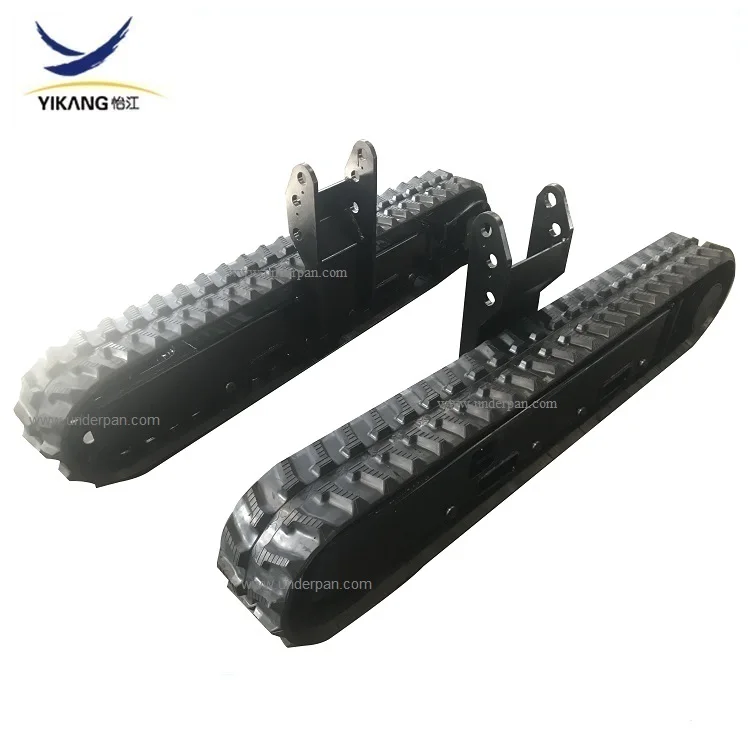 2 ton hot sell steel rubber track chassis hydraulic motor crawler undercarriage for spider lift platform