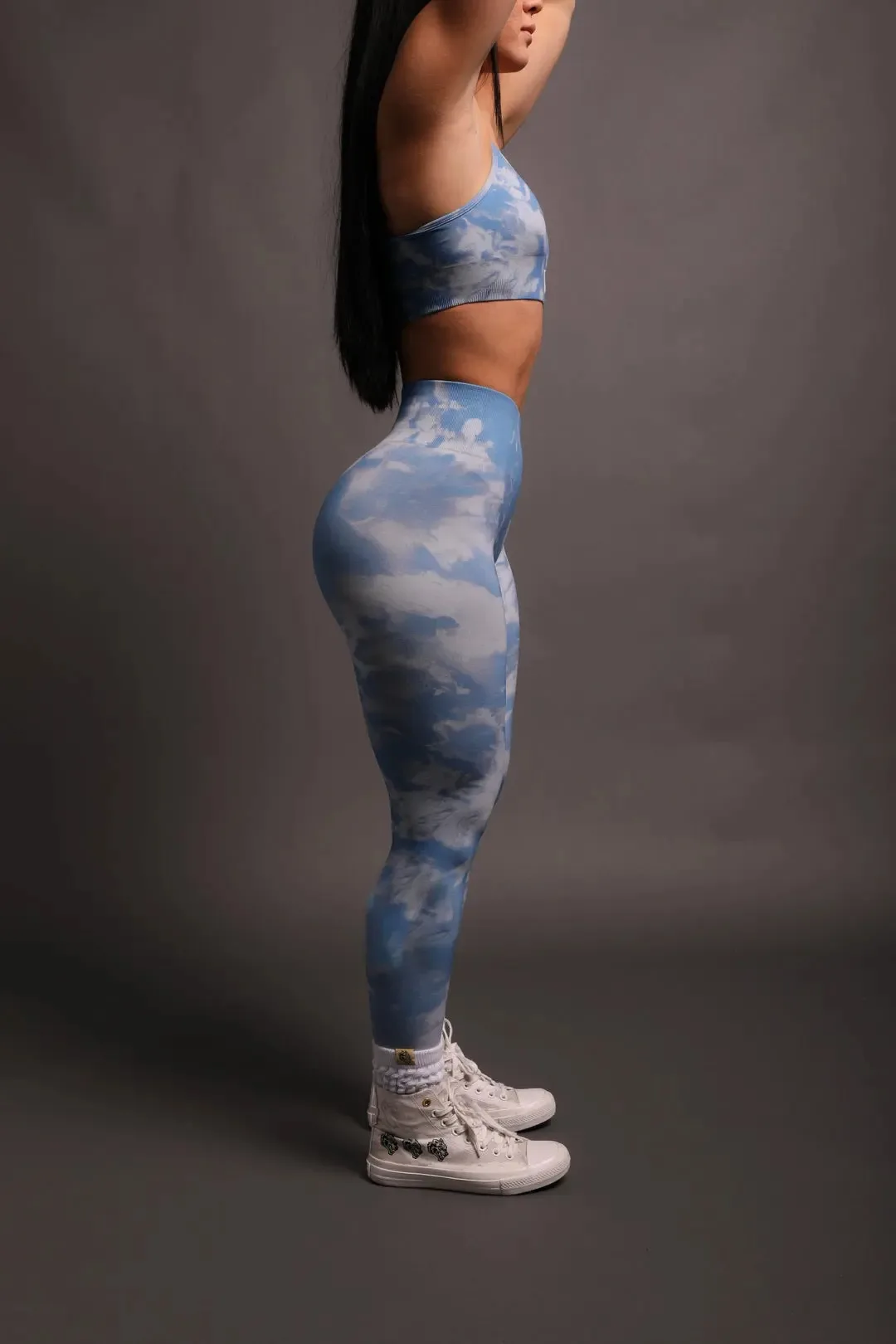 New Arrival 2024 Sport Marble Seamless Outdoor Yoga Bra Training Leggings Tie Dye Custom Logo Gym Workout Woman Fitness Set