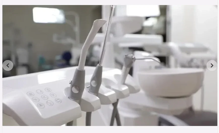 Modern Clinical Electric Dental Chair With Stainless Steel Frame and SemiAutomation Clinical Dental Chair