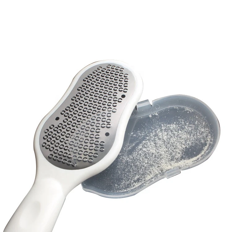 Foot Care Long Handle Callus Dead Skin Rasp Remover Stainless Steel And Sandpaper Foot File