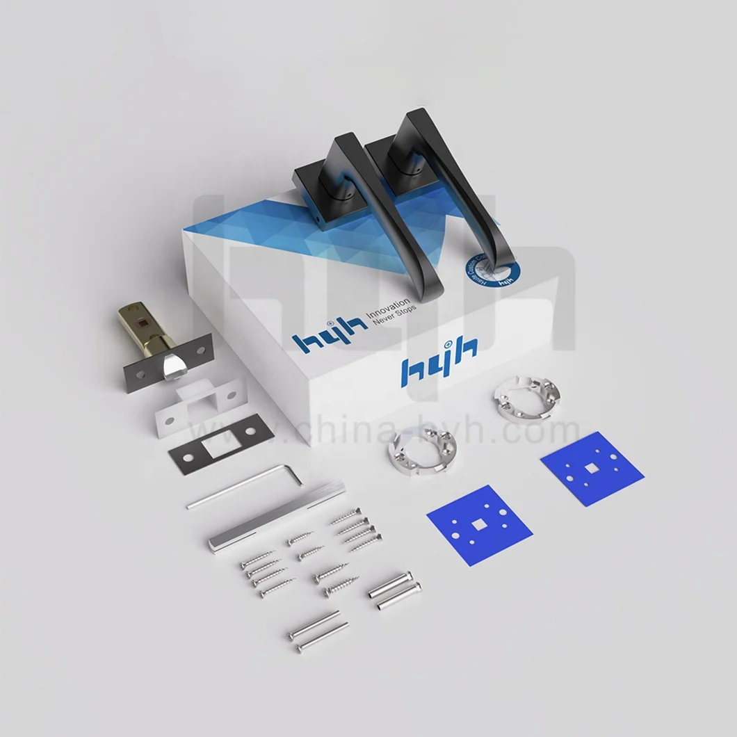 Guangdong-hyh Hardware Zinc Alloy Competitive Price Privacy Door Locks Gold Door Handle Lock Lever Door Lock Handle