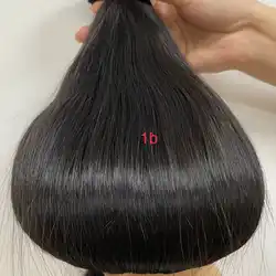 Natural Straight Mix Color  Weft Extension Wholesale Human Hair Vendors Super Double Drawn Thick Bottom Remy Human