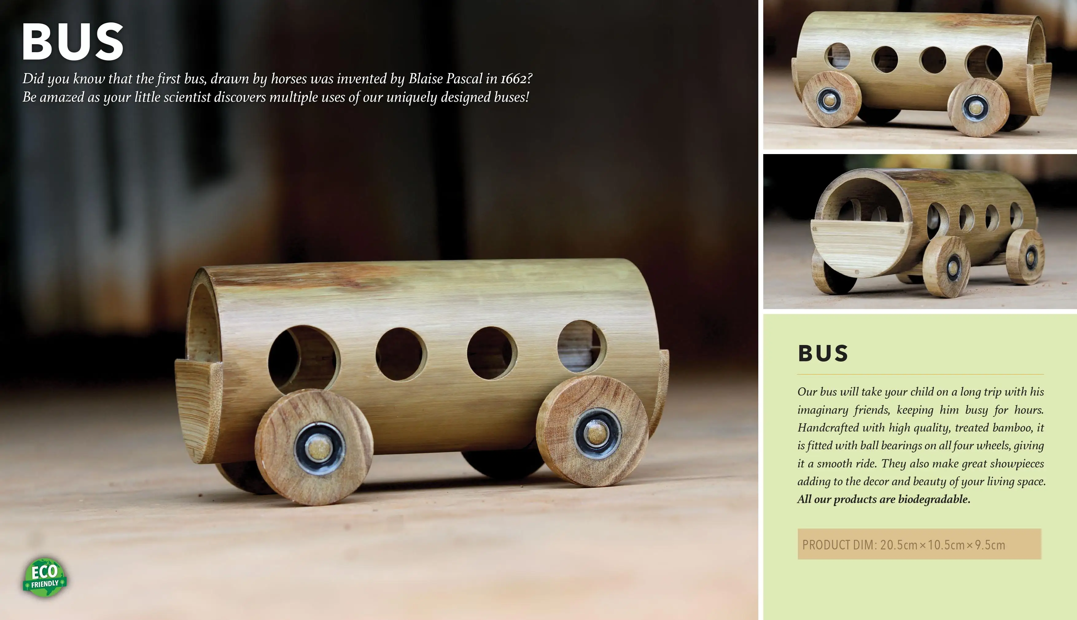 Bamboo Toys Kids Hot Sale 2023 Natural Ecofriendly Biodegradable kids friendly safe wooden environment friendly toys