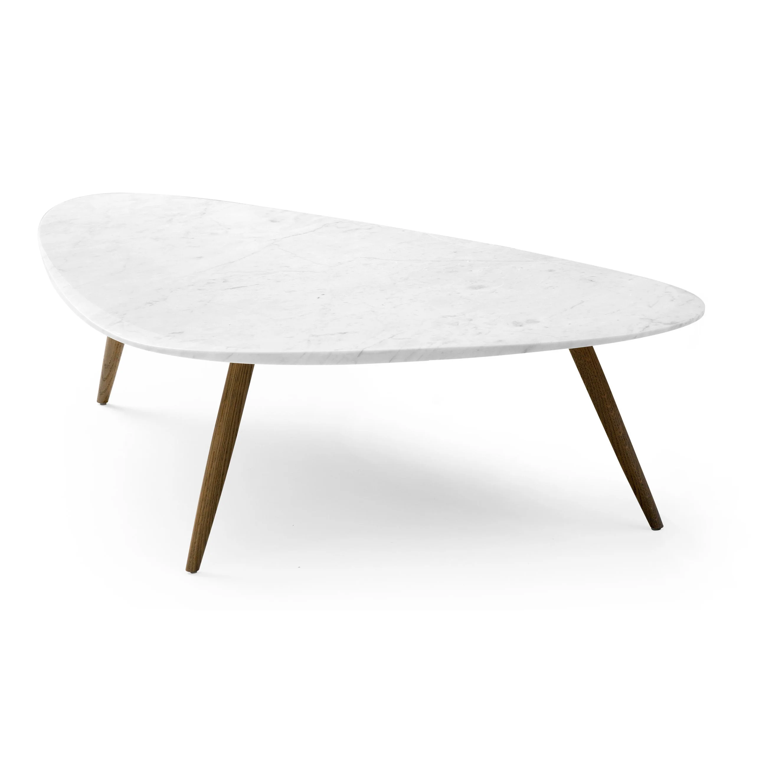 White Marble Top Wooden Base Center Table Natural Pure White Coffee table With Creative Wooden Base Sell At Reasonable Price
