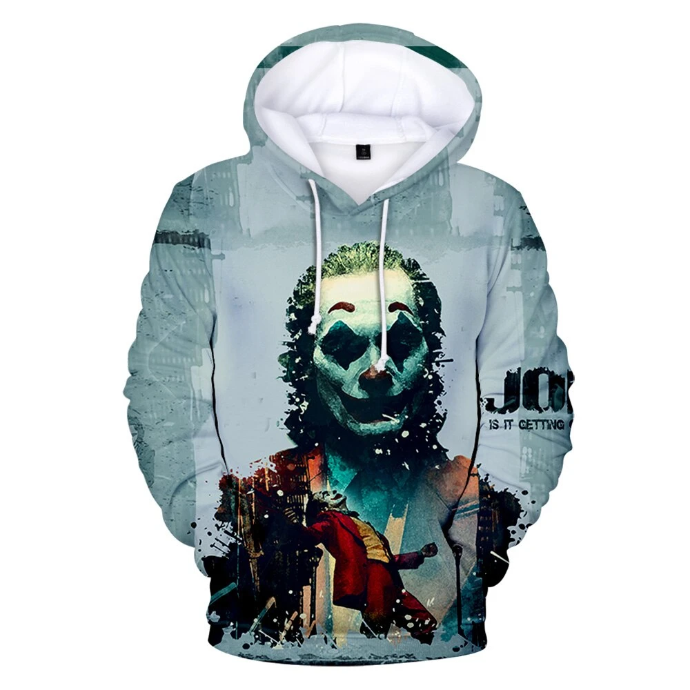 2022 Best Quality Breathable  custom design with own brand name Polyester Men Hoodie Joker Design Sublimation Men Hoodies