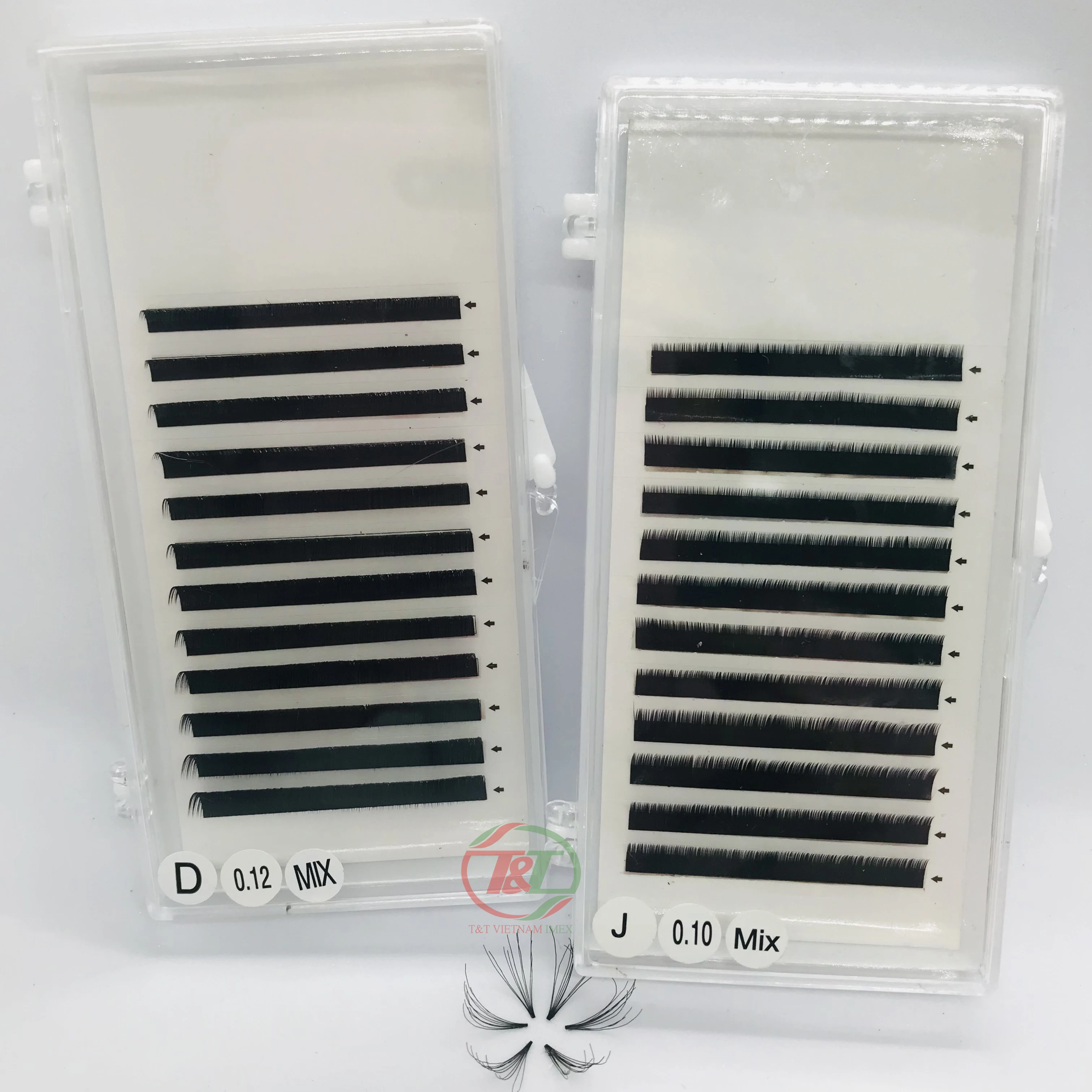 Vietnam factory wholesale lashes individual eyelash extension professional supplies soft and natural mink lashes
