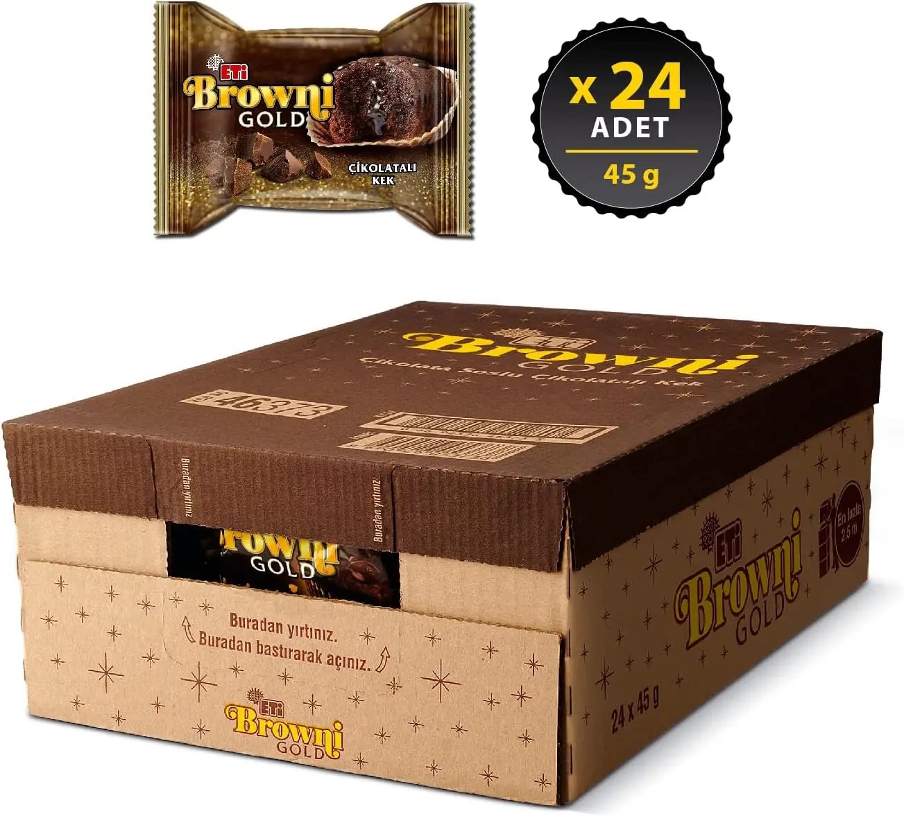 Wholesale Delicious Chocolate Cake Eti Browni Gold Mini Cocoa 180 Gr.