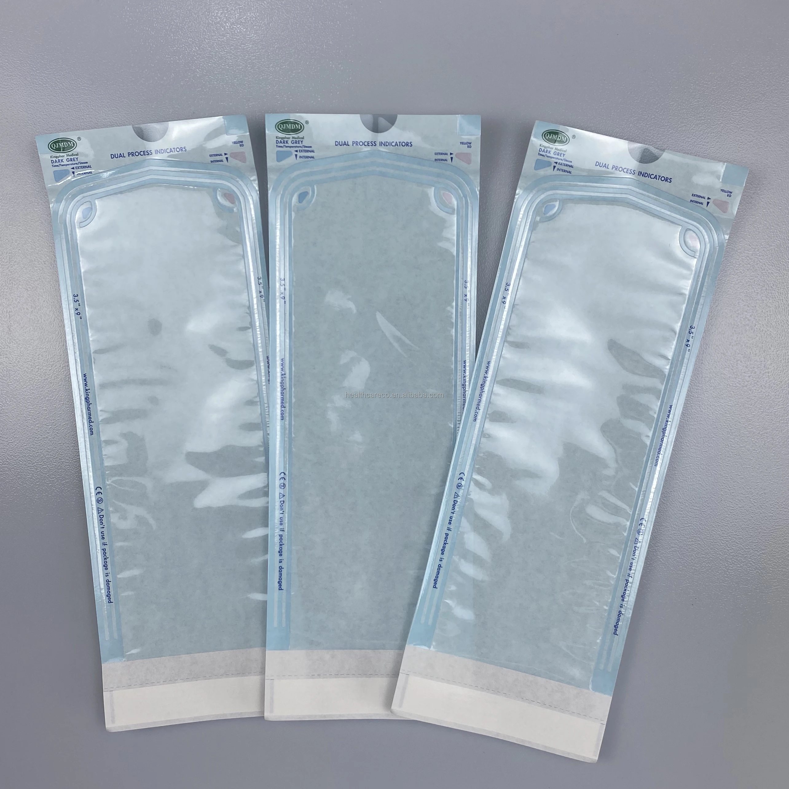 Popular Dental equipment used Dental Sterilization Flat Reel Pouch Sterile Pouch Manufacture Self Sealing Pouch
