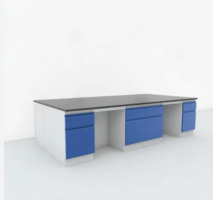 Industrial Style Metal Laboratory Workstation Furniture Iron Lab Table for Dental School Medical & Biology Applications