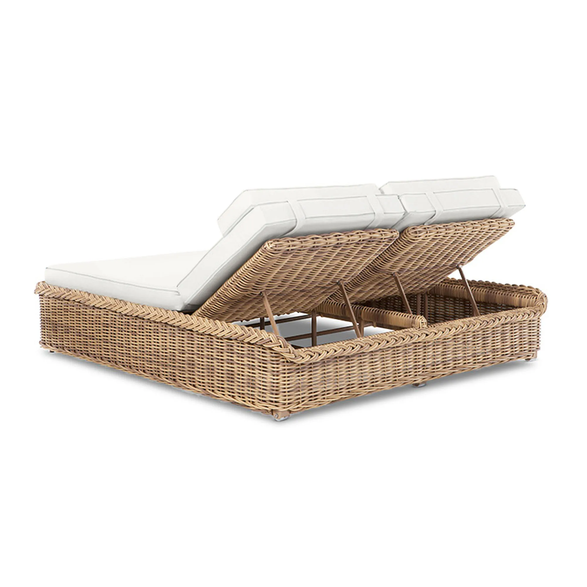 Modern Outdoor Daybed Popular Rattan Garden Sun Bed for Hotels Villas & Exteriors for Swimming Pool Sun Lounging - Oriza