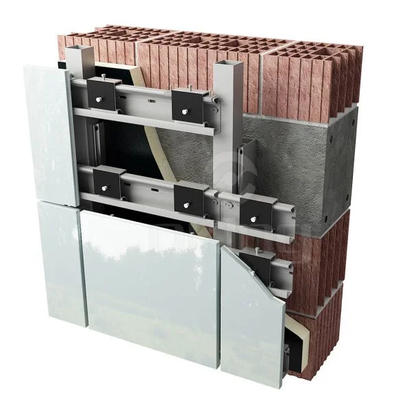 OEM ODM aluminium composite panel facade systems stone cladding brackets customize for wpc panel fiber cement board