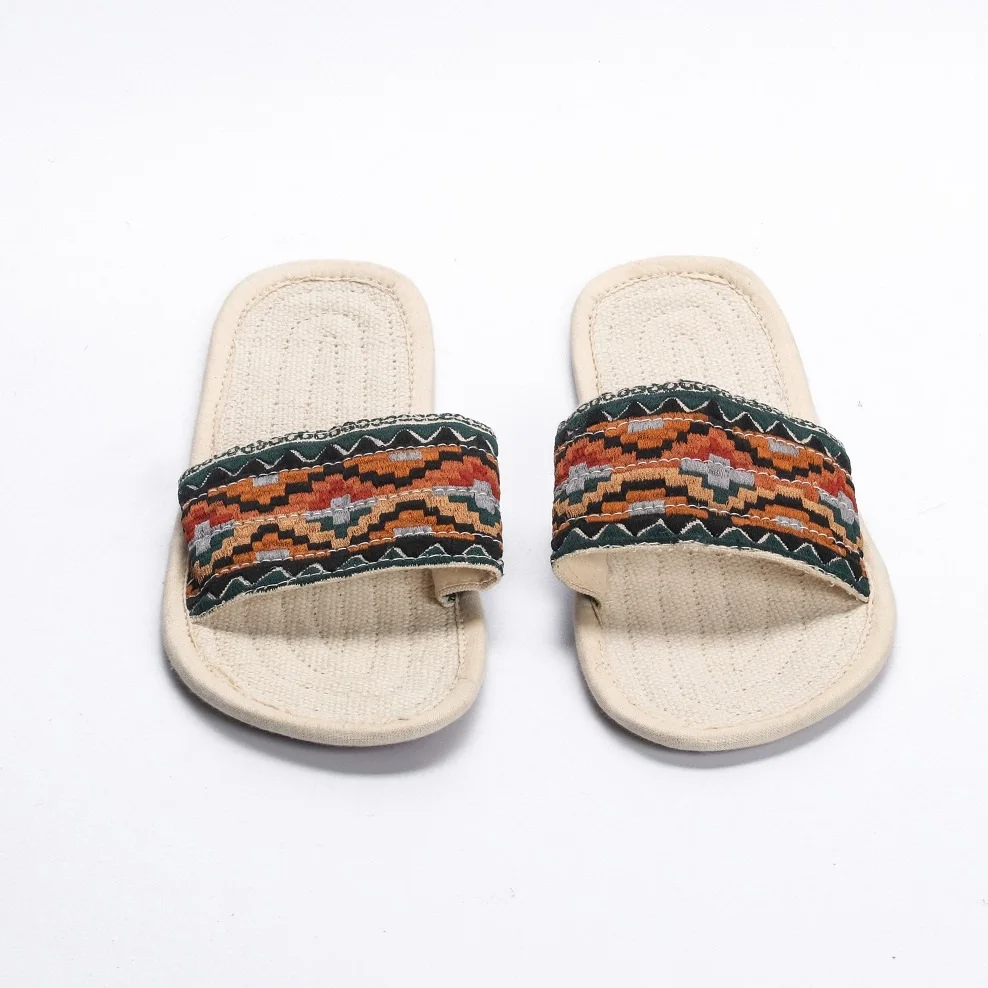 2022 New Arrivals Cheap Price Jute Shoes Flat Sandals Outdoor Jute Flat Casual Sandals Hot Products Made in Bangladesh