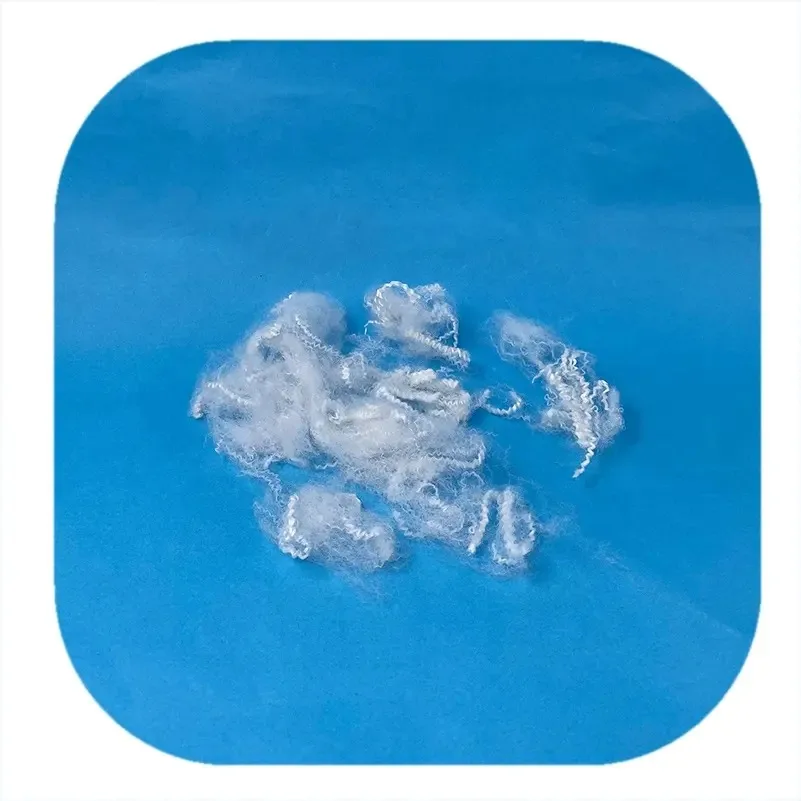 Спиннинговое волокно, переработанное волокно PSF 1.5D, Полиэфирное штапельное волокно с сертификатом GRS, синтетическое волокно