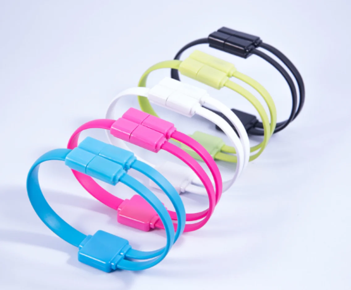 Gift portable android bracelet data cable micro usb mobile phone bracelet charging data cable gift data cable