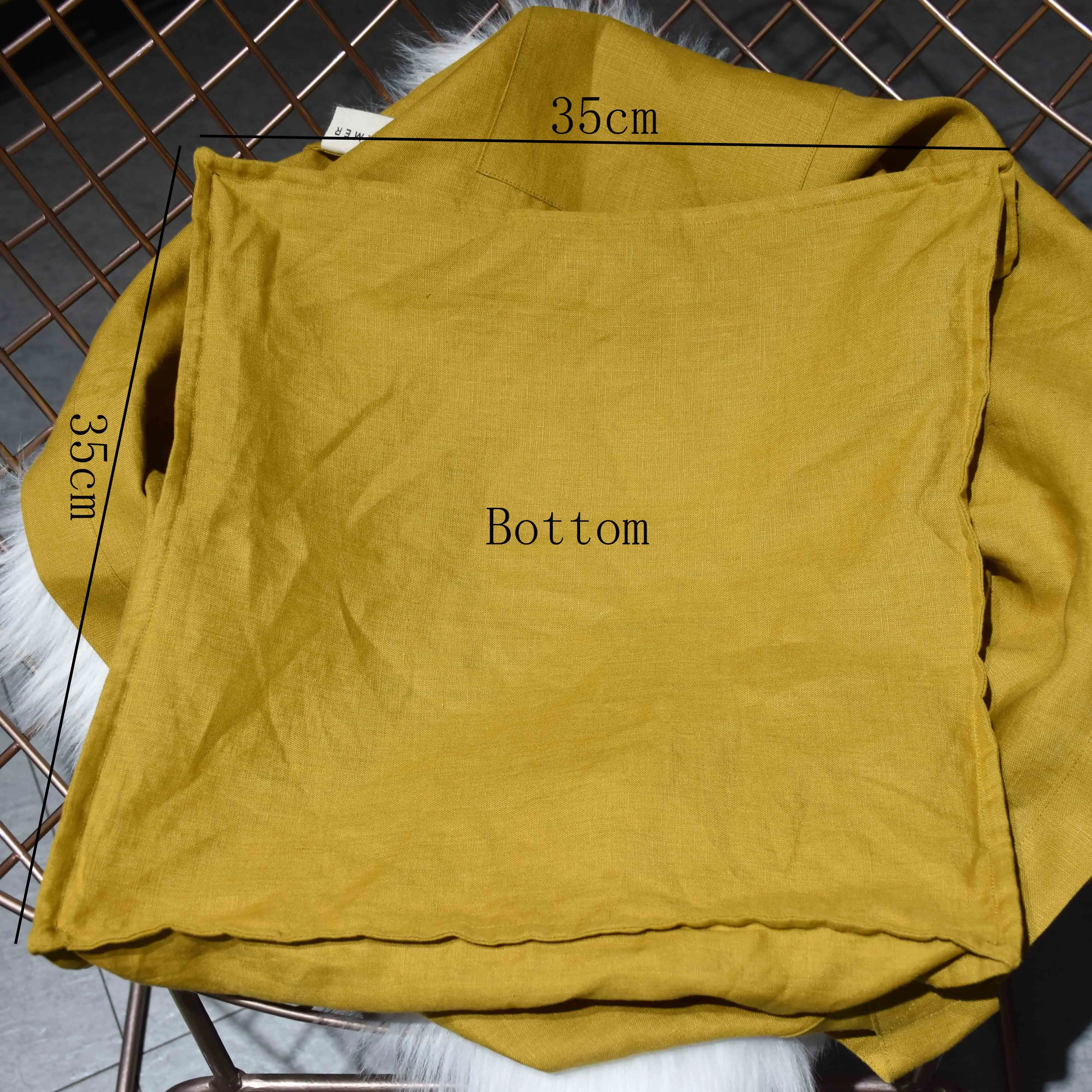 custom tote bag linen full colour print friendly yellow large shopping bag 100% pure linen tote bags