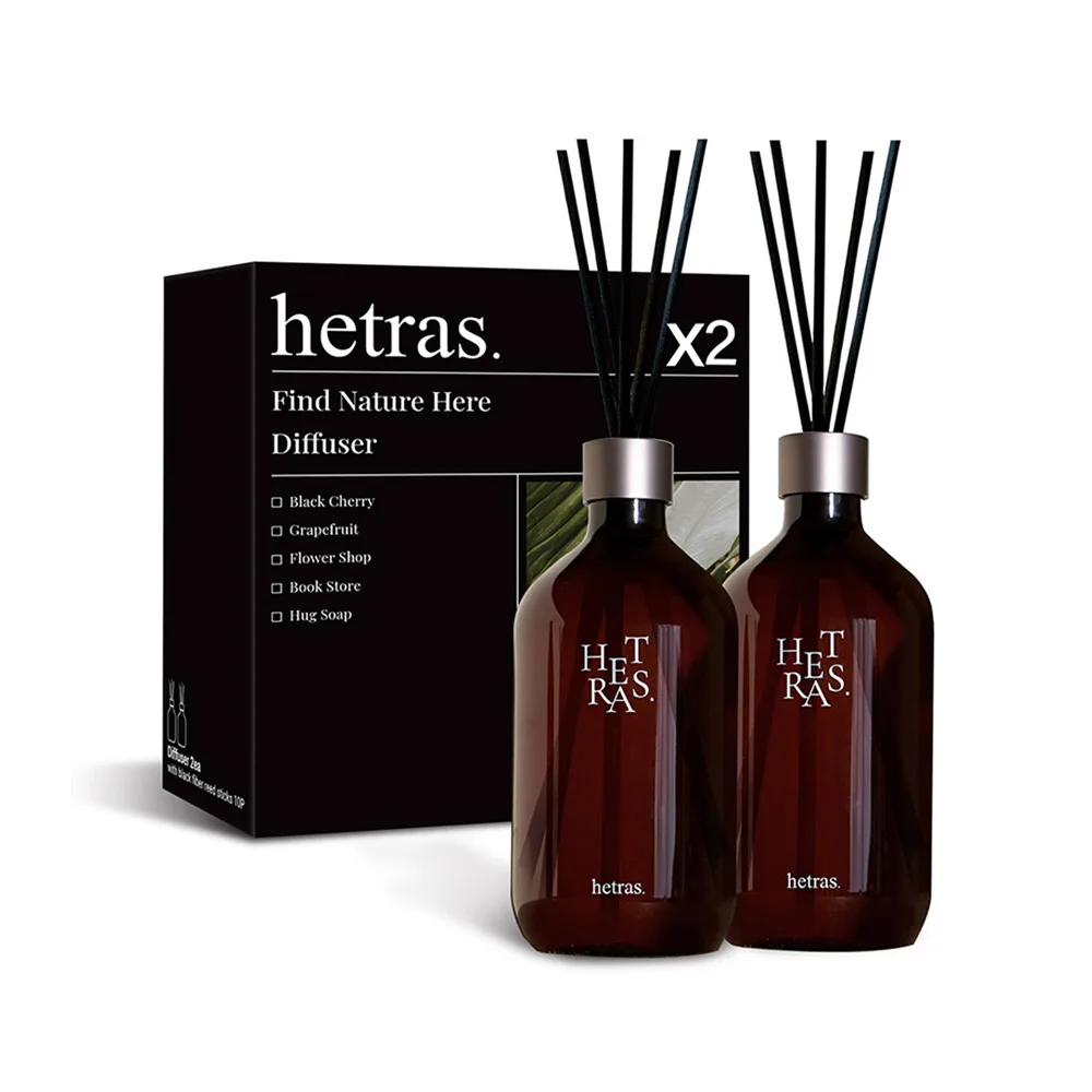 Fragrance Products HETRAS Premium Diffuser 500ml*2ea Gift Set Hotel Wood Sleep Improvement Air Purification