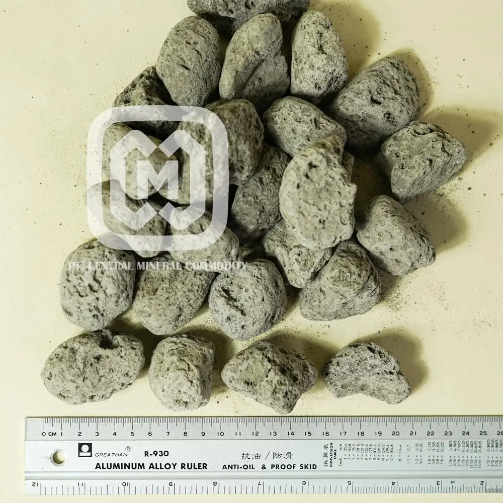 Натуральный пемза для стирки одежды, размер 2-4 см, индонезийский пористый светло-коричневый вулканический минерал