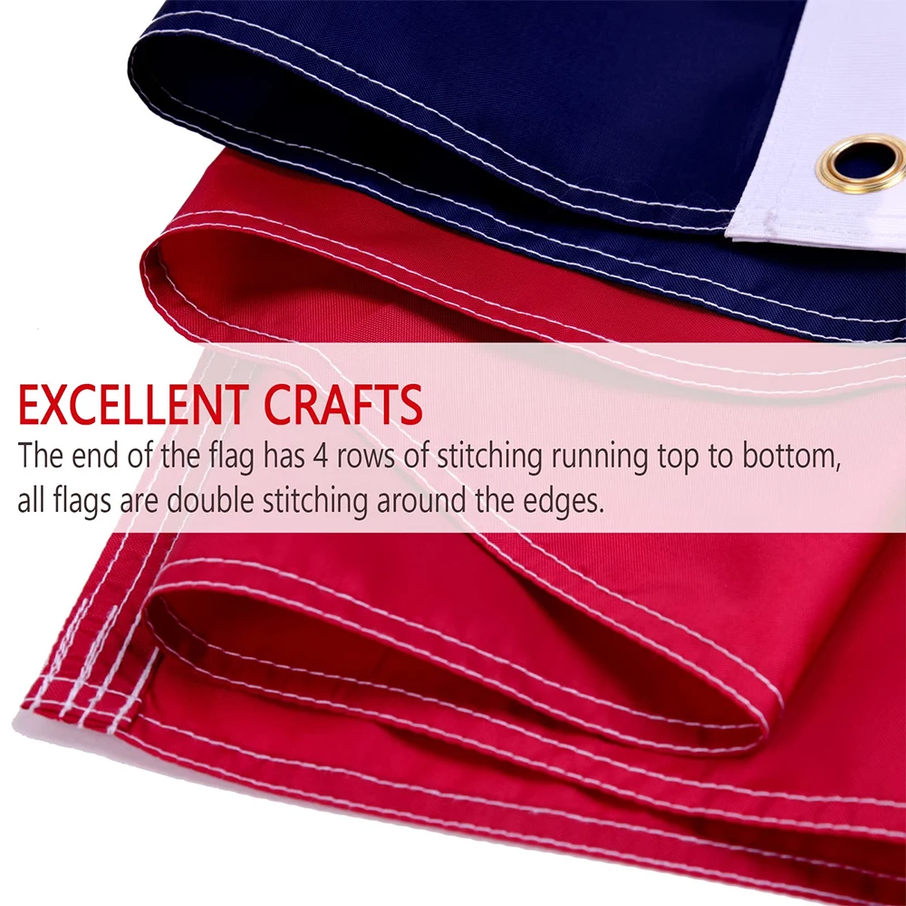 8x12 FT Outdoor Embroidered American Texas State Heavy Duty 210D Nylon Flag Texas Flag Of Texas with 2 Metal Grommets