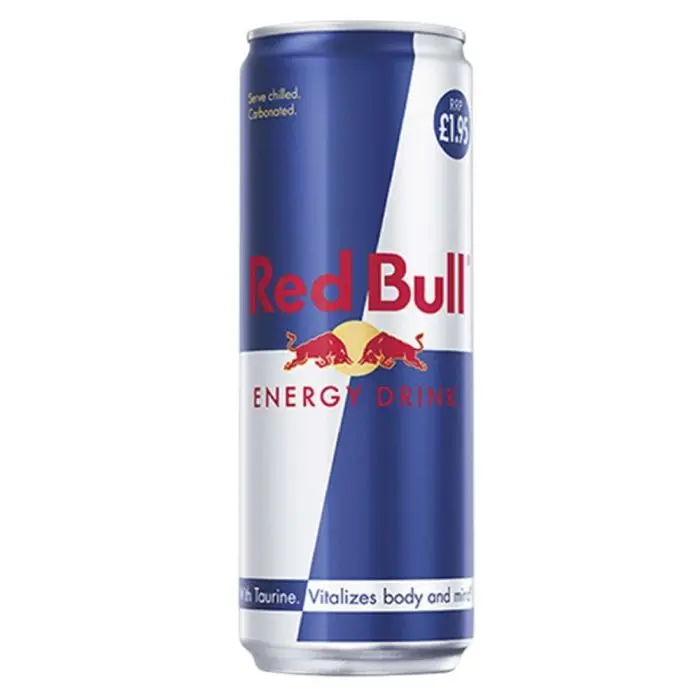 Лидер продаж 250 мл энергетический напиток RedBull безалкогольный кофеин обезжиренный нежирный содержащий карбонат женьшеня бутылки оптом