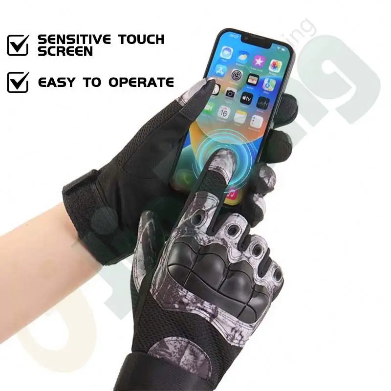 High Quality JINTENG Multifunctional Outdoor Tactical Gloves Microfiber Touch Screen Safety Combat Gloves