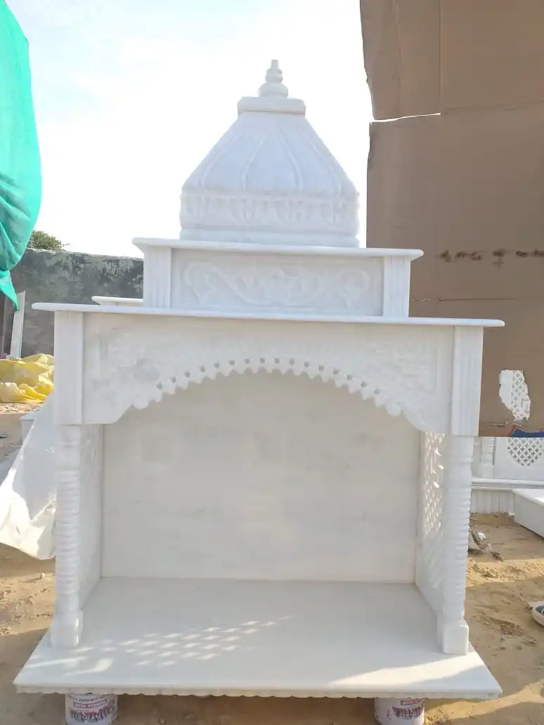 Hand Carved Marble Stone Temples for Homes and Offices Ideal Resale Suitable Interior Designers Home Stores