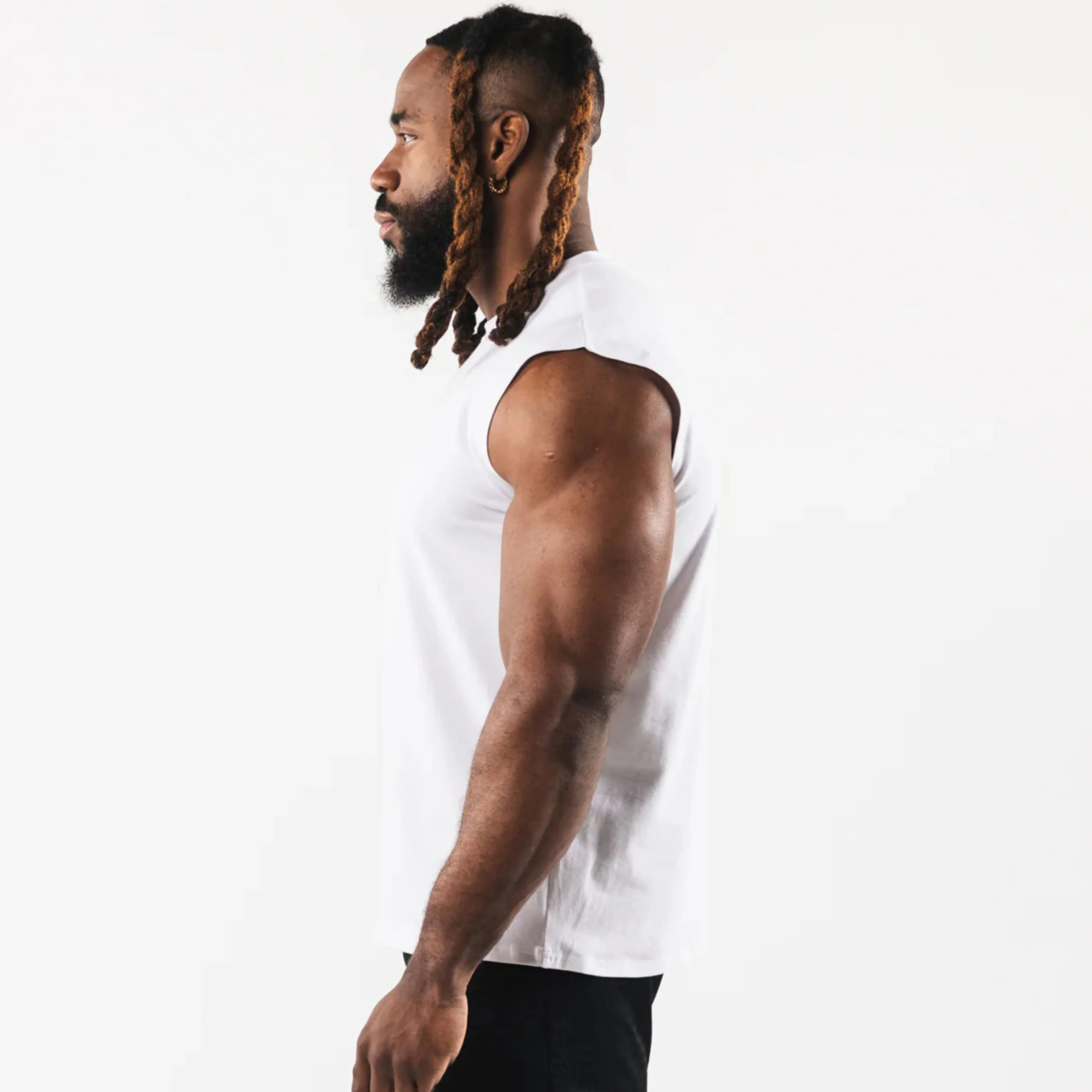 2024 High Quality Unisex Cotton Sleeveless Gym Shirt Men Workout Tank Top Gym Stringer For Men