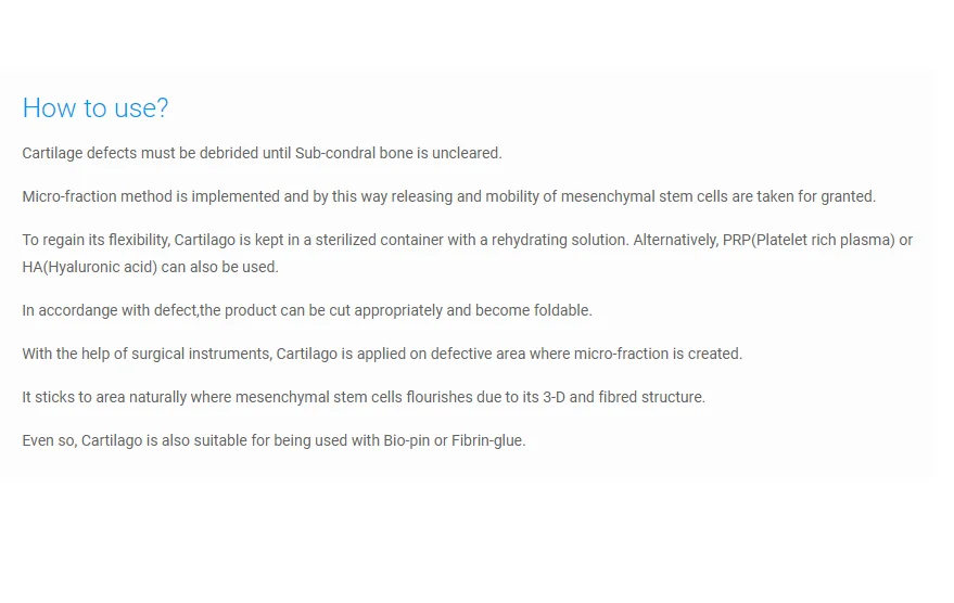 Non-cellular cartilage implant Hyaluronic Acid (HA) and Polyglykolic Acid (PGA) traumatic cartilage defects biodegradable