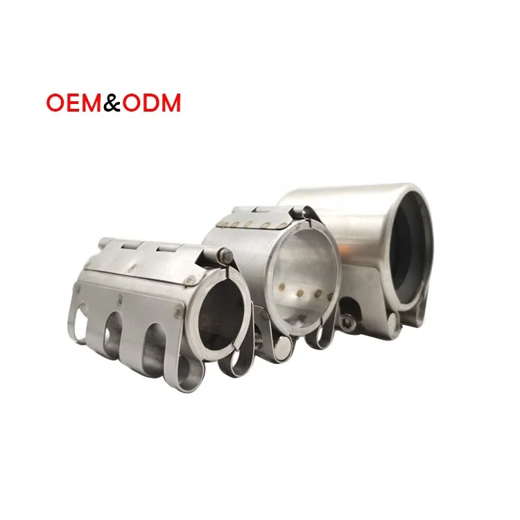Custom OEM ODM Ductile Iron Single Band Stainless Steel Pipe Fitting Leakage Leak Repair Clamp