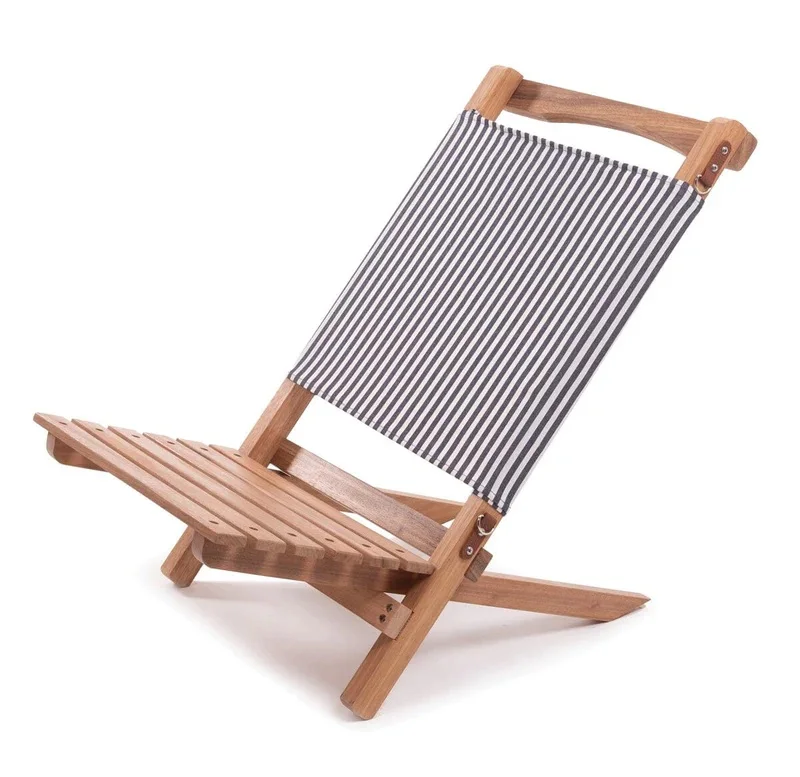 Hot Selling Modern Luxury Vintage Wooden Chair High Quality Teak Oak Wood Beach Chair for Living Room Outdoor Relaxing Furniture
