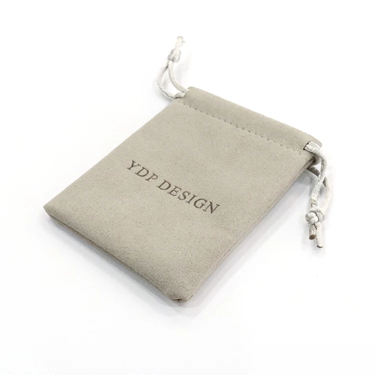 Custom Fiber Micro Velvet Jewelry packaging Pouch Jewelry bag