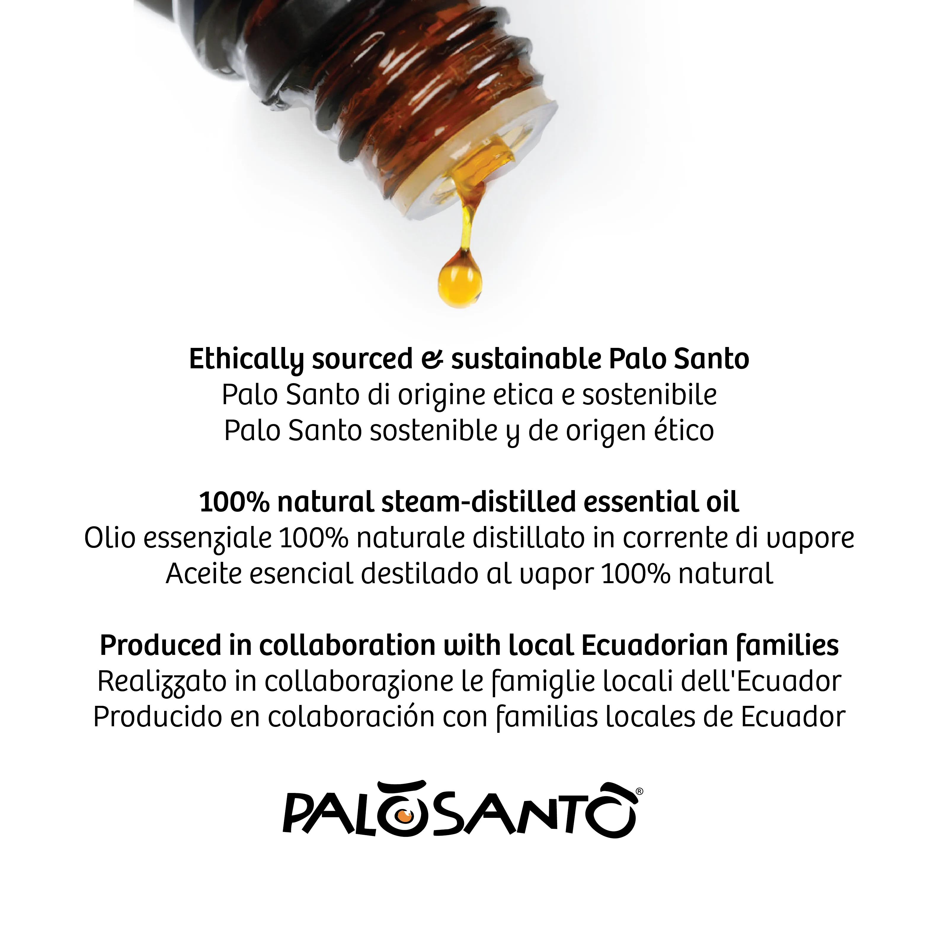 Palo Santo Oil Ideal for Aromatherapy, Stress Relief - Palo Santo Essential Oil Cerimonial from Peru - 5 ml per unit